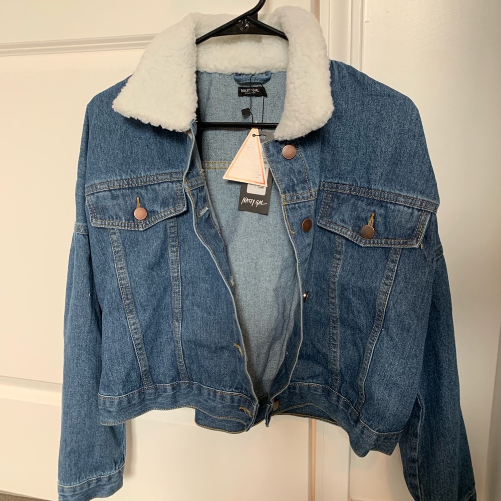 Nasty Gal Sherpa Jean Jacket